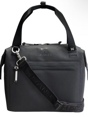 Stanley Black Lunch Bag with Adjustable Shoulder Strap